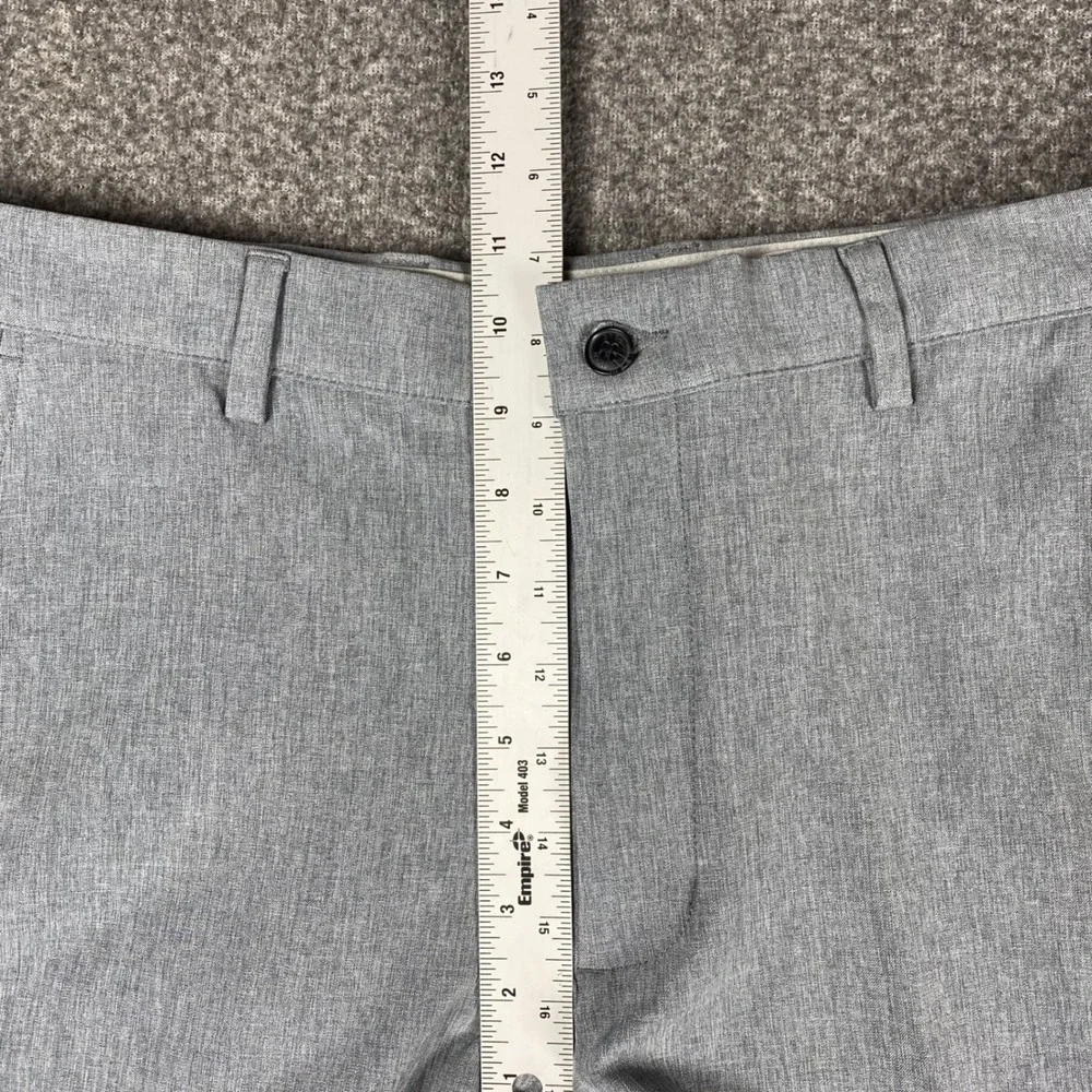 New Greg Norman Mens Golf Shorts 34‎ Grey Stretch Performance Flat Front Active